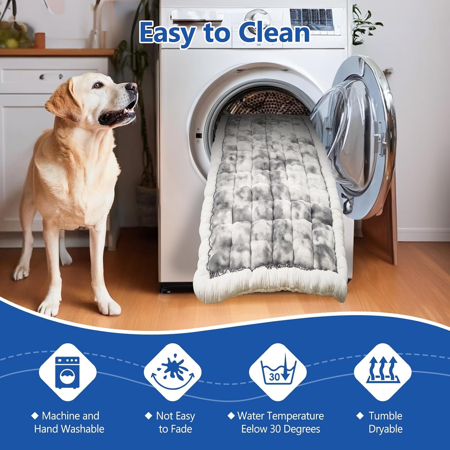 Thickened Dog Bed for Car Back Seat, Upgraded Bottom Non-Slip, Fits Hard Bottom Car Seat Cover for Dogs, Premium Mixed Color, Dog Car Seat Cover
